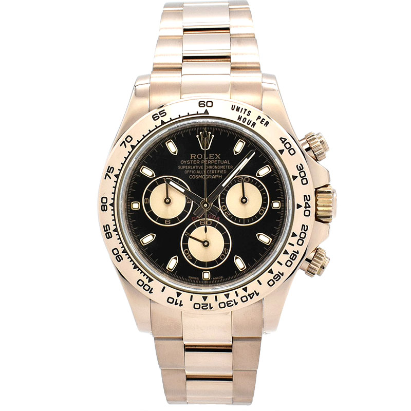ロレックス　ROLEX　デイトナ　Ref.116505　エバーローズゴールド　ブラック/ピンク　ランダム番　40mm　USED　中古