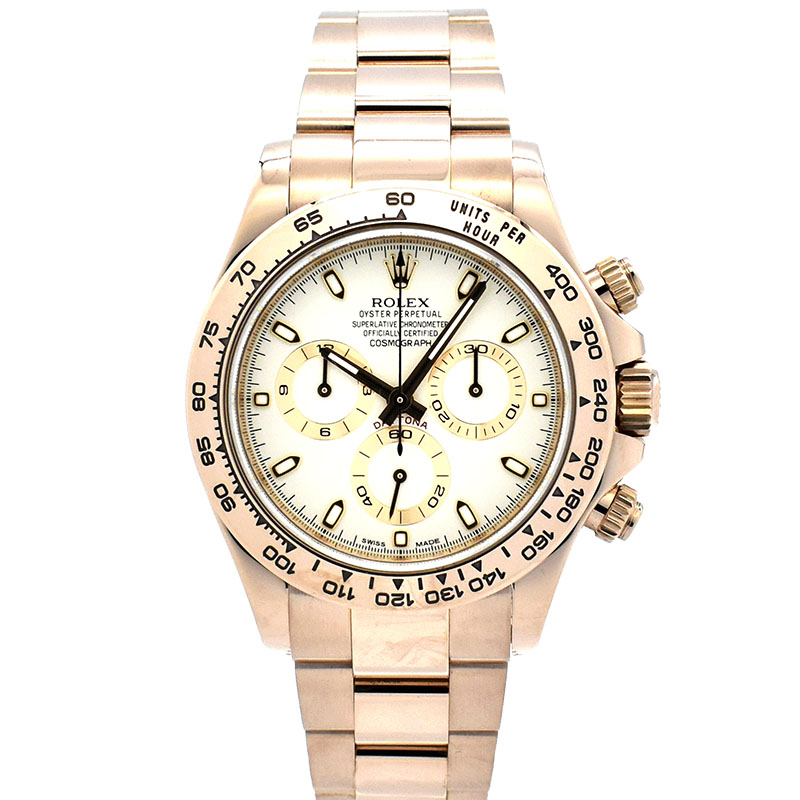 ロレックス　ROLEX　デイトナ　Ref.116505　エバーローズゴールド　アイボリー　ランダム番  40mm　USED　中古