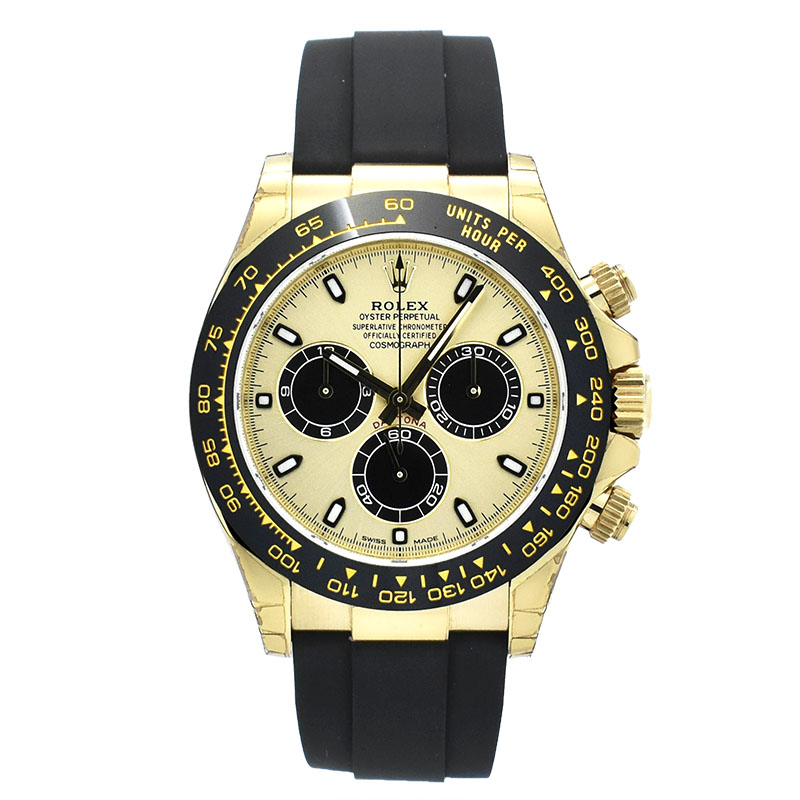ロレックス　ROLEX　デイトナ　116518LN　シャンパン/ブラック　オイスターフレックス　18KYG　USED　中古