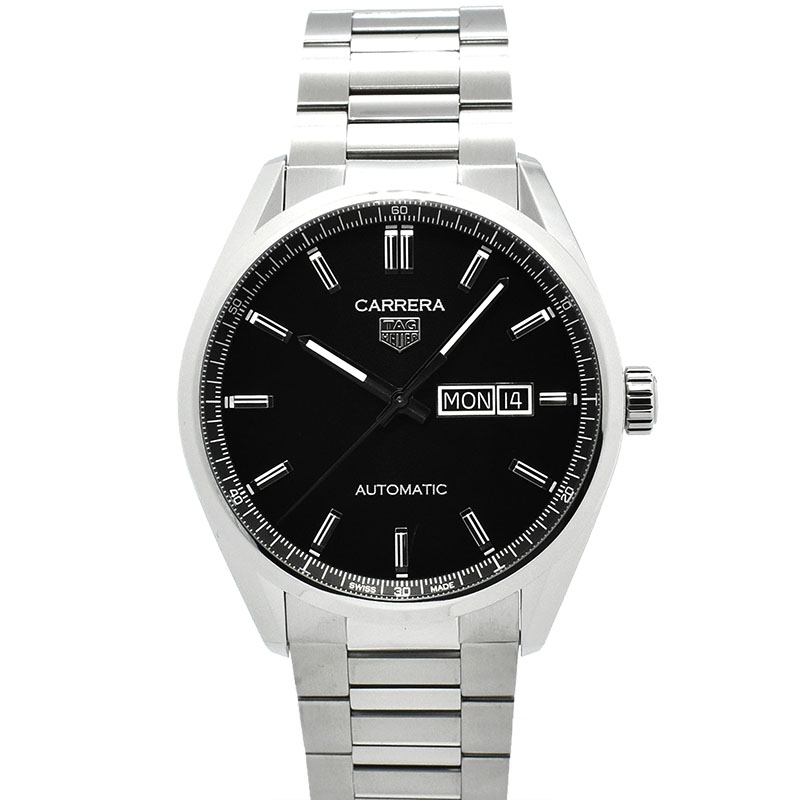 タグホイヤー　TAG HEUER　カレラ デイデイト キャリバー5　WBN2010.BA0640　41mm　ブラック　USED　中古