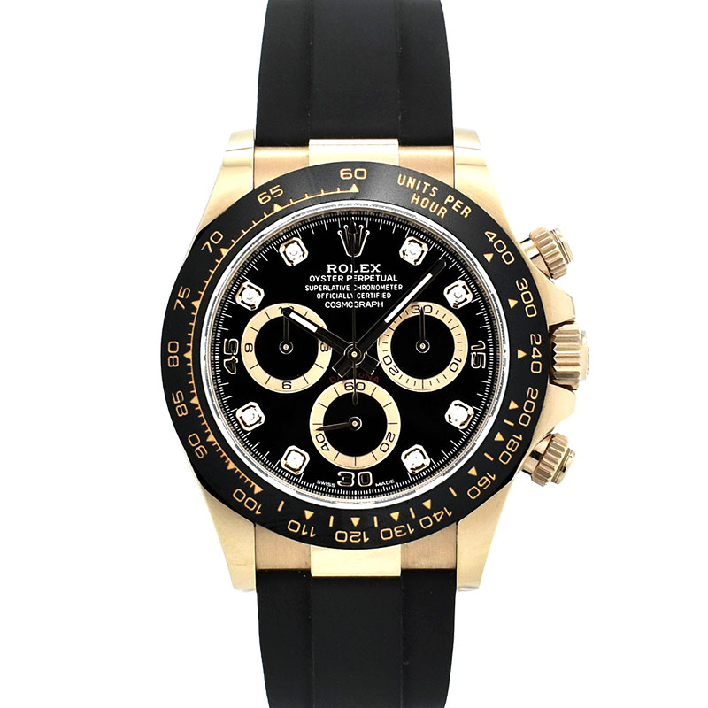 ロレックス　ROLEX　デイトナ　Ref.116515LNG　18KERG　8Pダイヤ　オイスターフレックスベルト　USED　中古