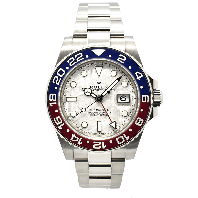 ロレックス　ROLEX　GMTマスター2　Ref.126719BLRO　ブルー/レッドベゼル　メテオライト　18KWG　40mm　USED　中古