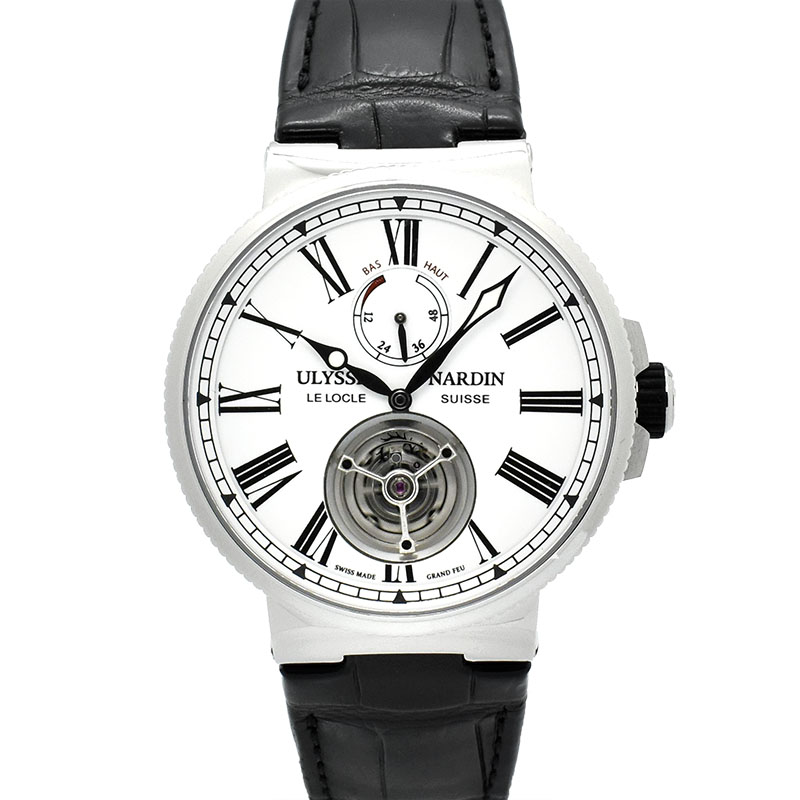 ユリスナルダン　ULYSSE NARDIN　マリーン トゥールビヨン　1283-181/E0　43mm　USED　中古