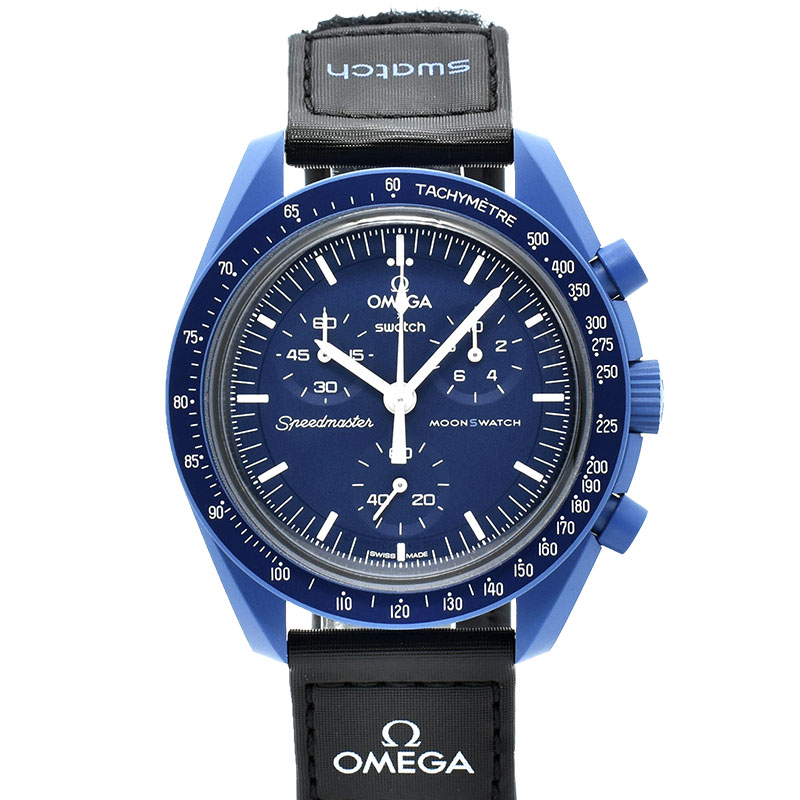 オメガ×スウォッチ　OMEGA×Swatch　ミッション トゥ ネプチューン　SO33N100　バイオセラミック　42mm　未使用品