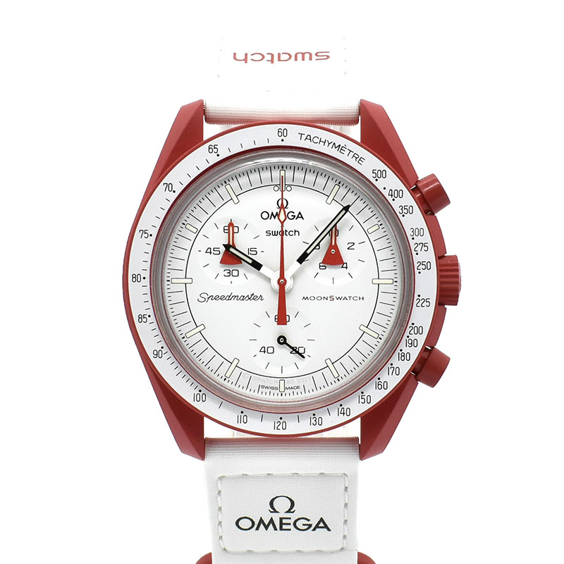 オメガ×スウォッチ　OMEGA×Swatch　ミッション トゥ マーズ 火星ミッションモデル　SO33R100　バイオセラミック　42mm　未使用品