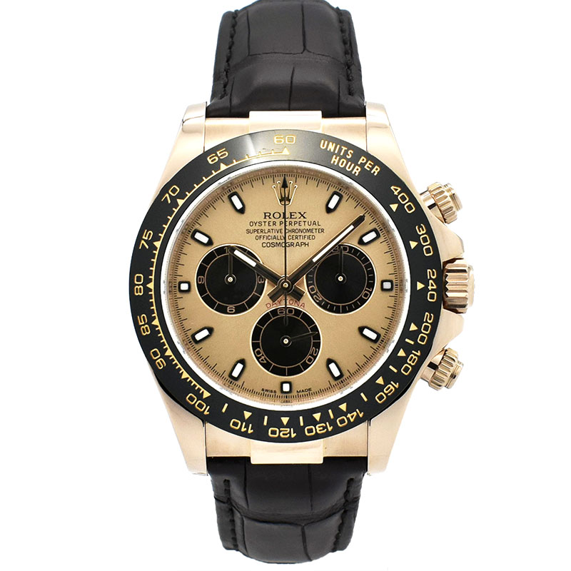 ロレックス　ROLEX　デイトナ　Ref.116515LN　18KERG　セラミックベゼル　40mm　革ベルト　ランダム番　USED　中古