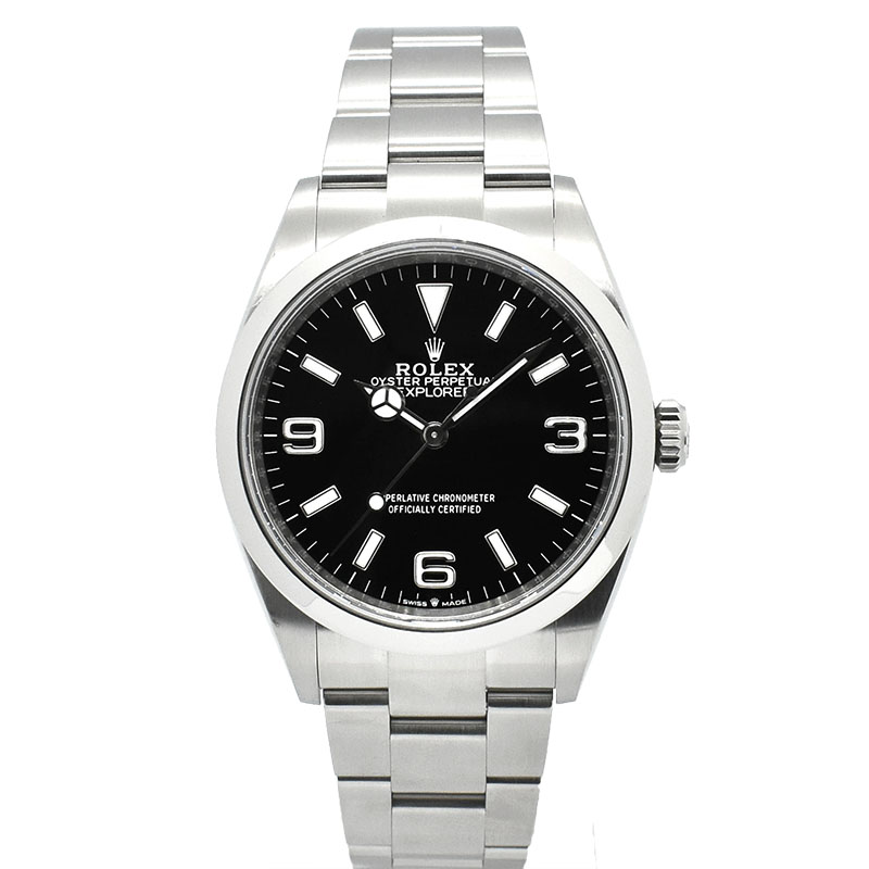 ロレックス　ROLEX　エクスプローラー 36　Ref.124270　36mm　ブラック　USED　中古