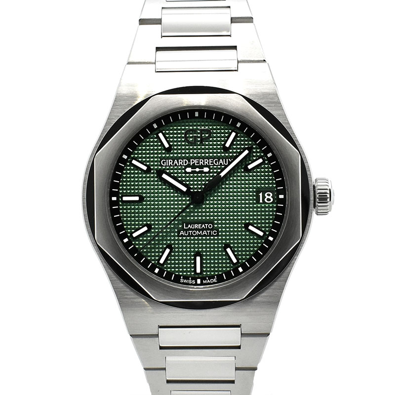 ジラール・ペルゴ　GIRARD-PERREGAUX　ロレアート　81010-11-3153-1CM　グリーン　42mm　未使用品