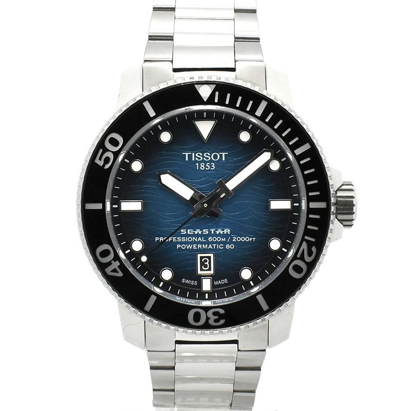 ティソ　TISSOT　シースター2000 プロフェッショナル　T120.607.11.041.00　ブルー　46mm　USED　中古