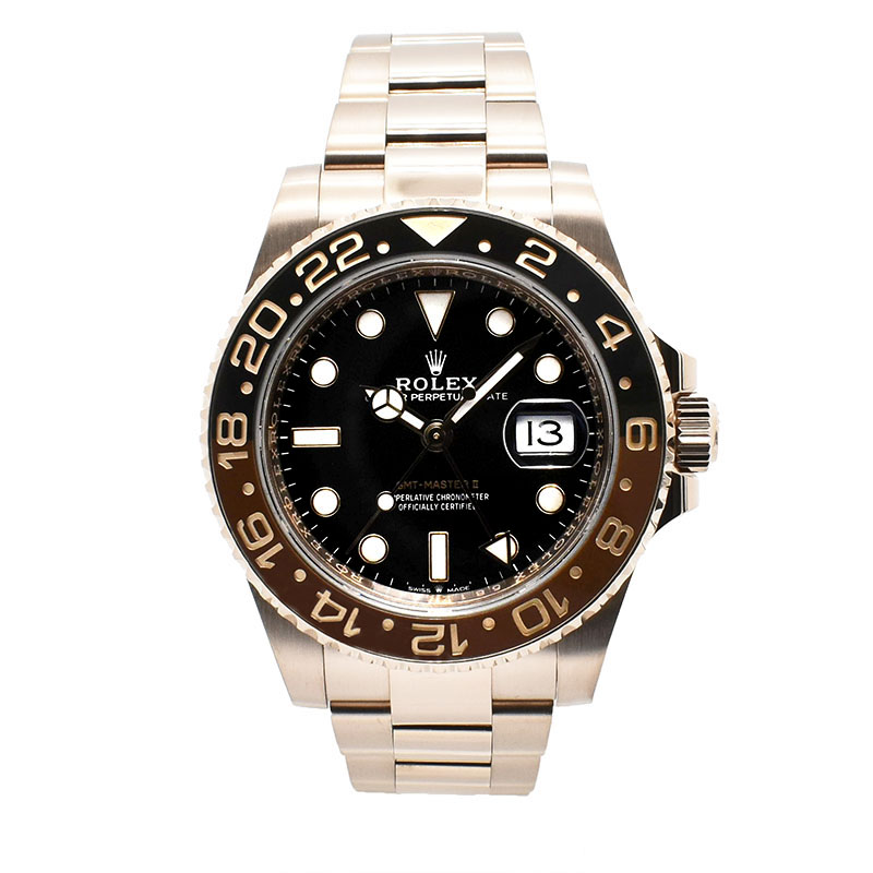ロレックス　ROLEX　GMTマスター2　Ref.126715CHNR　ブラウン/ブラックベゼル　40mm　18KERG　USED　中古