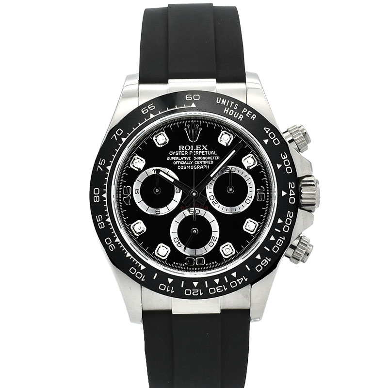 ロレックス　ROLEX　デイトナ　Ref.116519LNG　8Pダイヤ　18KWG　オイスターフレックス　40mm　USED　中古