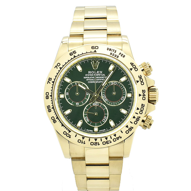 ロレックス　ROLEX　コスモグラフ デイトナ　Ref.116508　グリーン　18KYG　40mm　USED　中古
