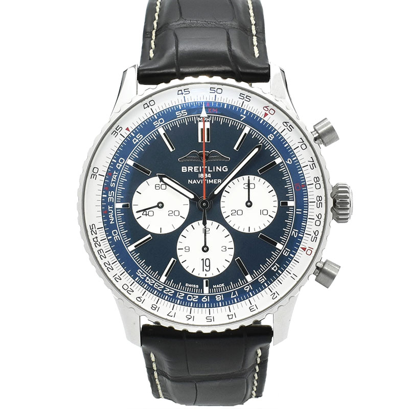 ブライトリング　BREITLING　ナビタイマーB01 クロノグラフ 46　AB0137211C1P1　ブルー/シルバー　46mm　USED　中古