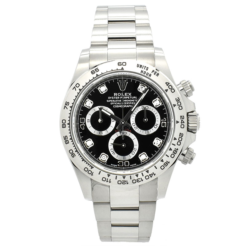 ロレックス　ROLEX　コスモグラフ デイトナ　Ref.116509G　ブラック　8Pダイヤ　18KWG　40mm　ランダム番　未使用品