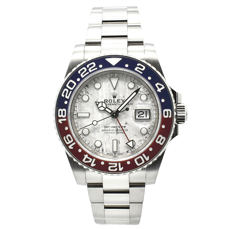 ロレックス　ROLEX　GMTマスター2　Ref.126719BLRO　ブルー/レッドベゼル　メテオライト　18KWG　40mm　USED　中古