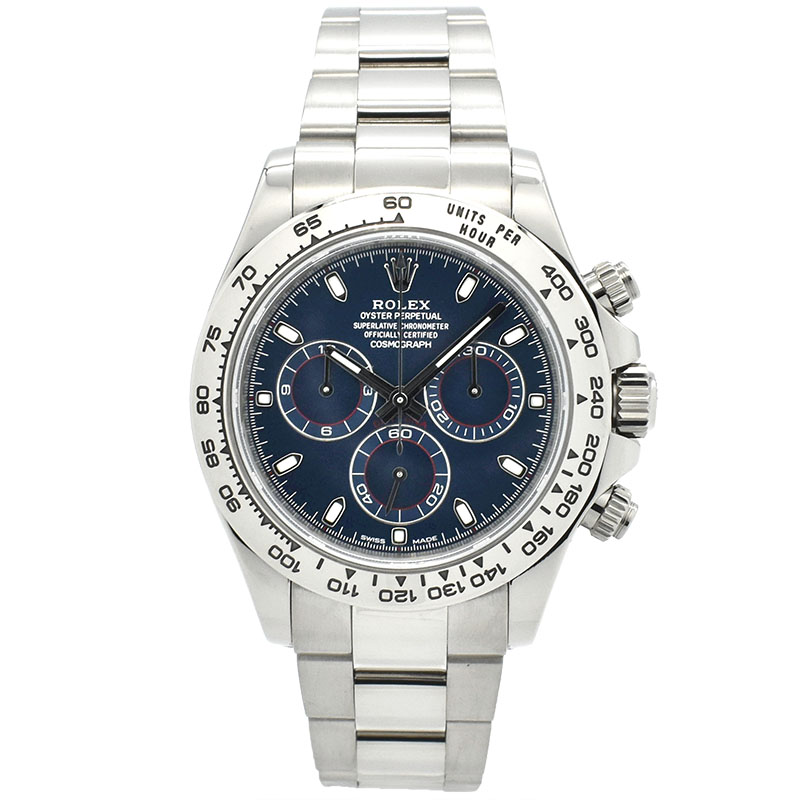 ロレックス　ROLEX　コスモグラフ デイトナ　Ref.116509　ブルー　18KWG　USED　中古