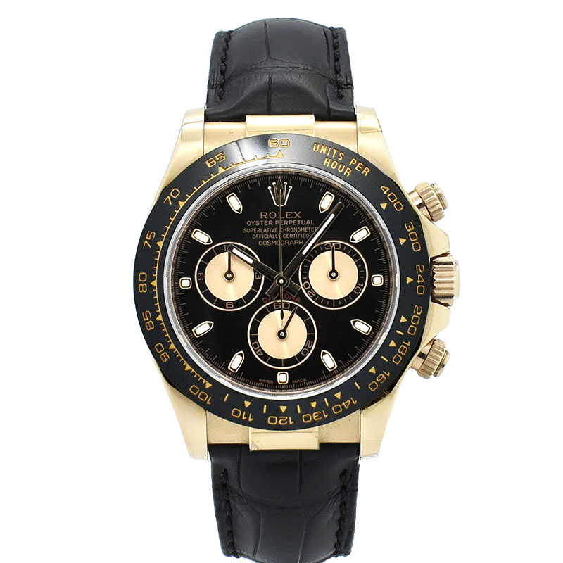 ロレックス　ROLEX　デイトナ　Ref.116515LN　18KERG　セラミックベゼル　40mm　革ベルト　ランダム番　USED　中古