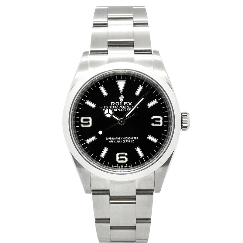 ロレックス　ROLEX　エクスプローラー 36　Ref.124270　36mm　ブラック　USED　中古