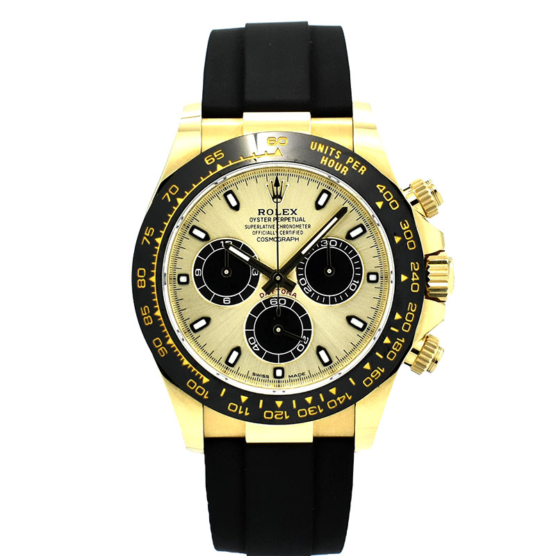 ロレックス　ROLEX　デイトナ　116518LN　シャンパン/ブラック　オイスターフレックス　18KYG　USED　中古