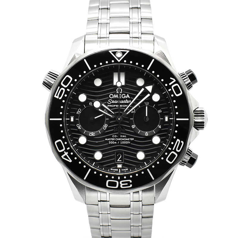 オメガ　OMEGA　シーマスター300 コーアクシャル マスタークロノメーター クロノグラフ　210.30.44.51.01.001　44mm　ブラック　USED　中古