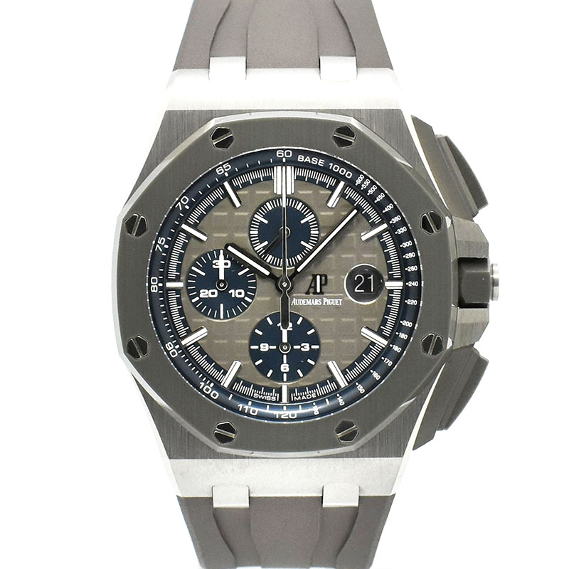 オーデマ・ピゲ　AUDEMARS PIGUET　ロイヤルオーク オフショア クロノグラフ　26400IO.OO.A004CA.02.A　チタン　44mm　グレー/ブルー　USED　中古