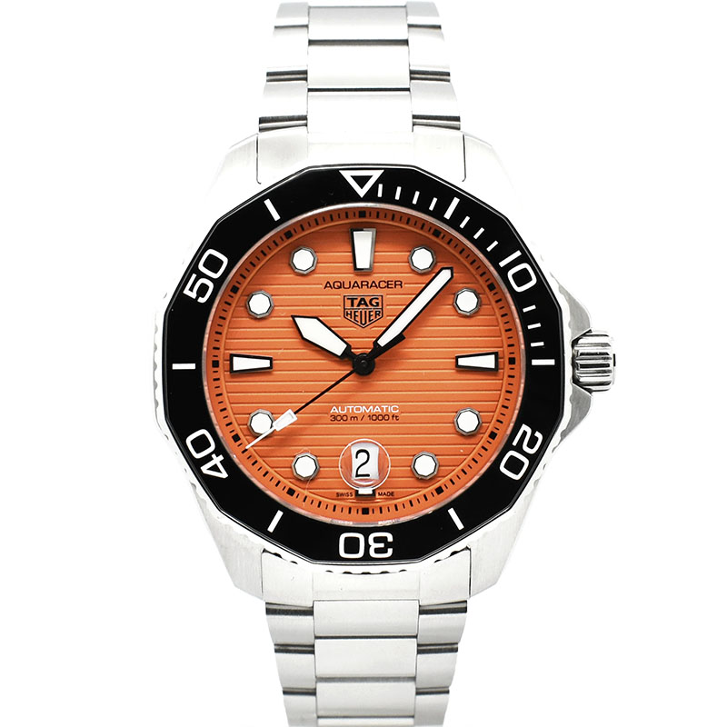 タグホイヤー　TAG HEUER　アクアレーサー プロフェッショナル 300　WBP201F.BA0632　43mm　オレンジ　USED　中古