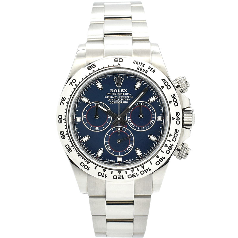 ロレックス　ROLEX　コスモグラフ デイトナ　Ref.116509　ブルー　18KWG　USED　中古