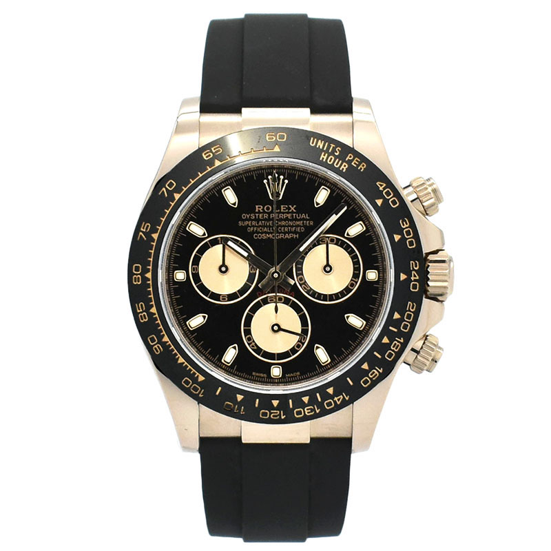 ロレックス　ROLEX　デイトナ　Ref.116515LN　18KERG　ブラック/ピンク　オイスターフレックス　USED　中古