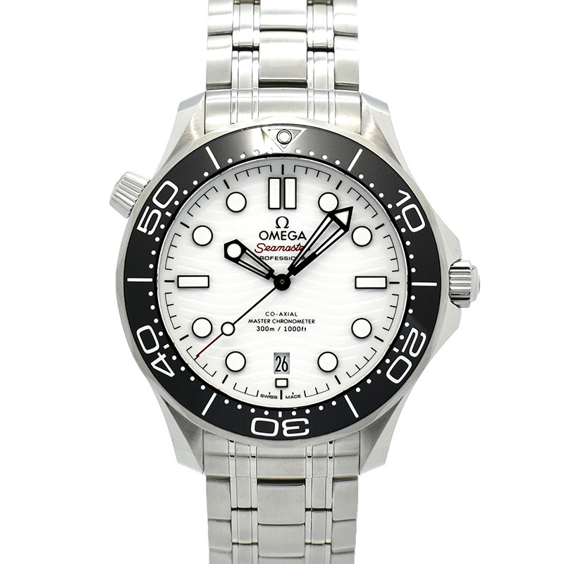 オメガ　OMEGA　シーマスター300 コーアクシャル マスタークロノメーター　210.30.42.20.04.001　ホワイト　42mm　USED　中古
