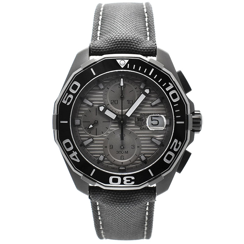 タグホイヤー　TAG HEUER　アクアレーサー クロノグラフ ブラックファントム　CAY218B.FC6370　43mm　USED　中古