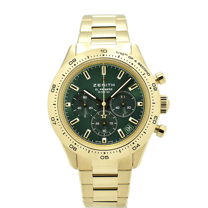 ゼニス　ZENITH　クロノマスタースポーツ ヨシダ スペシャル エディション　30.3100.3600/56.M3100　18KYG　グリーン　41mm　未使用品