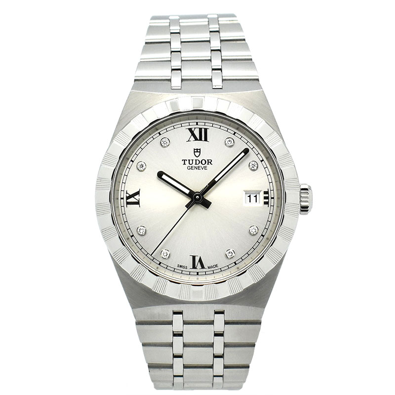 チューダー(チュードル)　TUDOR　ロイヤル 38 8Pダイヤ　Ref.28500　シルバー　USED　中古