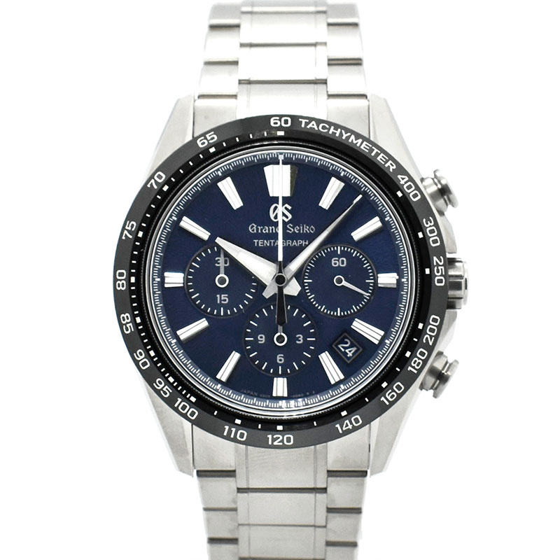 グランドセイコー GRAND SEIKO　エボリューション9 コレクション テンタグラフ　SLGC001　ブルー　43.2mm　ブライトチタン　USED　中古
