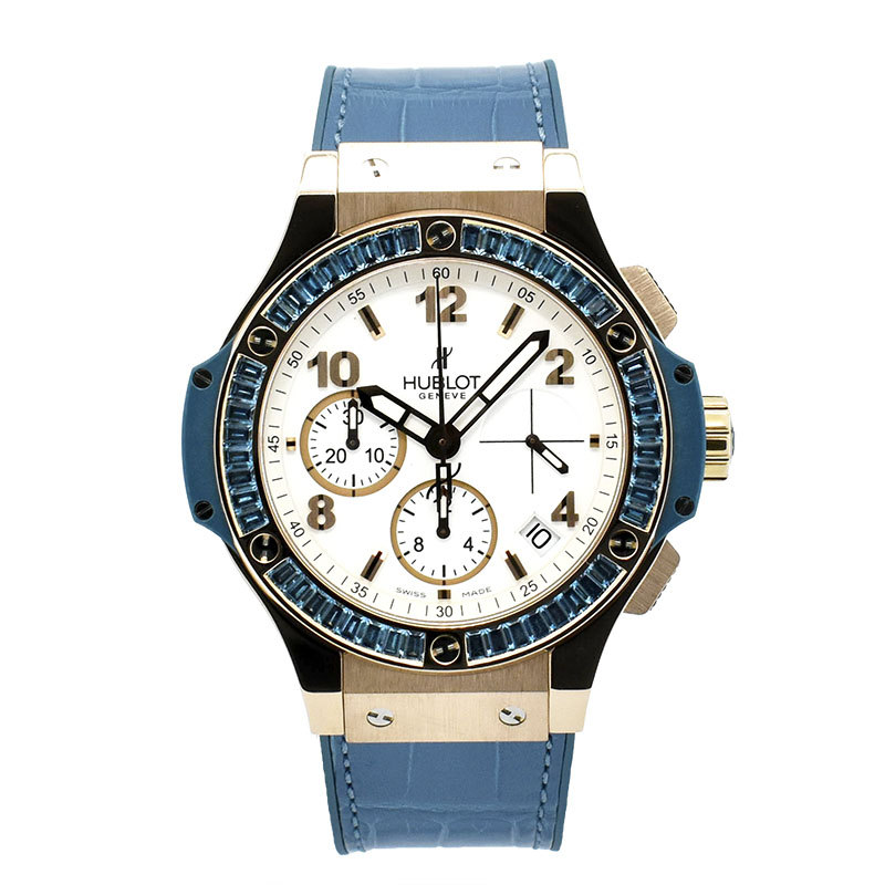 ウブロ　HUBLOT　ビッグバン ゴールド トゥッティフルッティ ブルー　341.PL.2010.LR.1907　18KRG　41mm　USED　中古