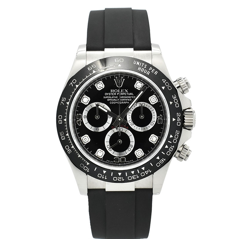 ロレックス　ROLEX　デイトナ　Ref.116519LNG　8Pダイヤ　18KWG　オイスターフレックス　40mm　USED　中古