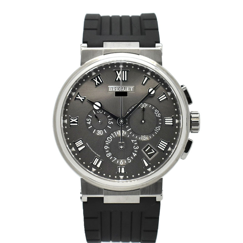 ブレゲ　BREGUET　マリーン クロノグラフ 5527　5527TI/G2/5WV　42.3mm　チタン　USED　中古