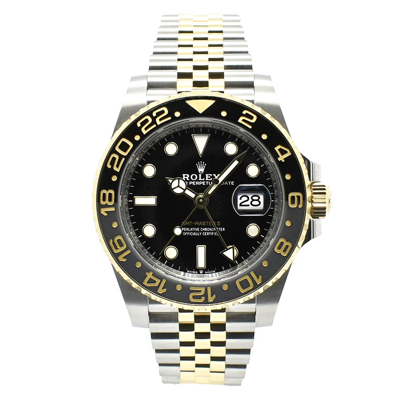 ロレックス　ROLEX　GMTマスター2　Ref.126713GRNR　ブラック/グレーベゼル　18KYG/SS　40mm　USED　中古