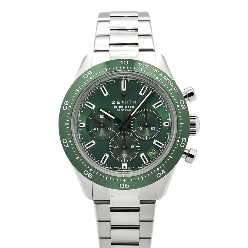 ゼニス　ZENITH　クロノマスタースポーツ ヨシダ スペシャル エディション　03.3107.3600/56.M3100　244本限定　グリーン　41mm　USED　中古