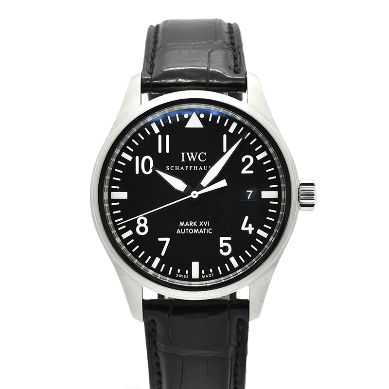 IWC　マーク16　IW325501　SS　ブラック　革ベルト　自動巻　39mm　USED　中古