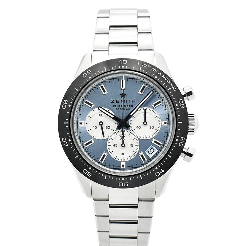 ゼニス　ZENITH　クロノマスタースポーツ ヨシダ スペシャル エディション　03.3106.3600/55.M3100　300本限定　アイスブルー/シルバー　41mm　未使用品