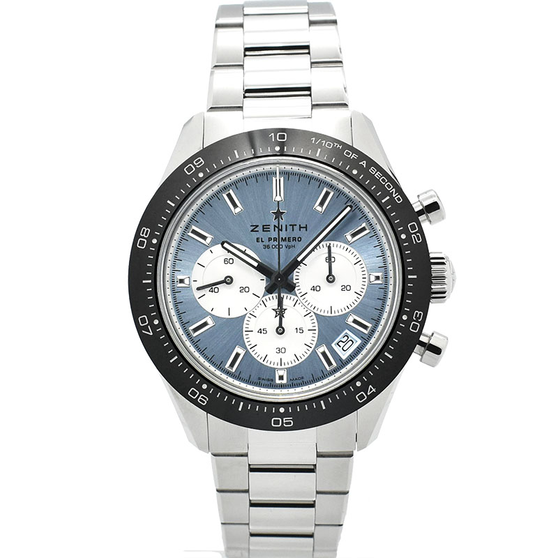 ゼニス　ZENITH　クロノマスタースポーツ ヨシダ スペシャル エディション　03.3106.3600/55.M3100　300本限定　アイスブルー/シルバー　41mm　未使用品