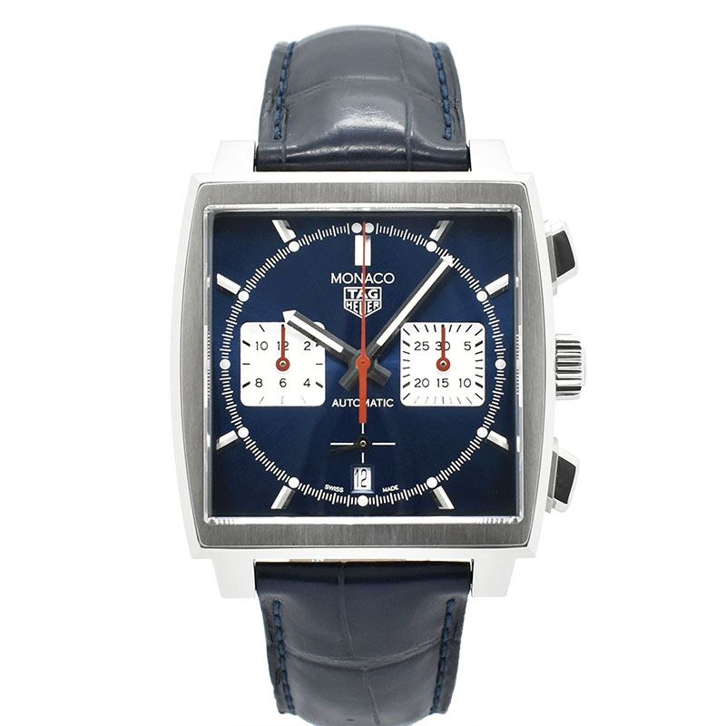 タグホイヤー　TAG HEUER　モナコ キャリバー ホイヤー02　CBL2111.FC6453　ブルー　39mm　USED　中古