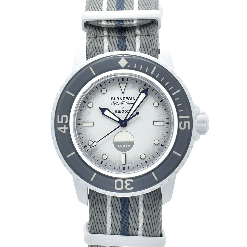 ブランパン×スウォッチ　BLANCPAIN×Swatch　フィフティファゾムス アンタークティックオーシャン　SO35S100　バイオセラミック　42.3mm　未使用品