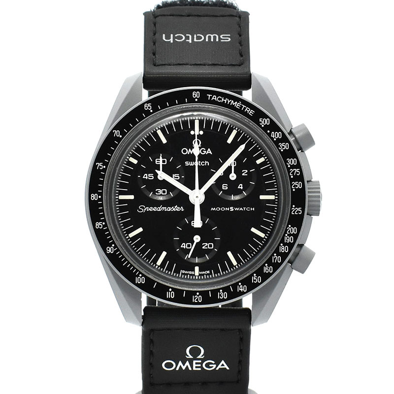 オメガ×スウォッチ　OMEGA×Swatch　ミッション トゥ ザ ムーン　SO33M100　バイオセラミック　42mm　未使用品