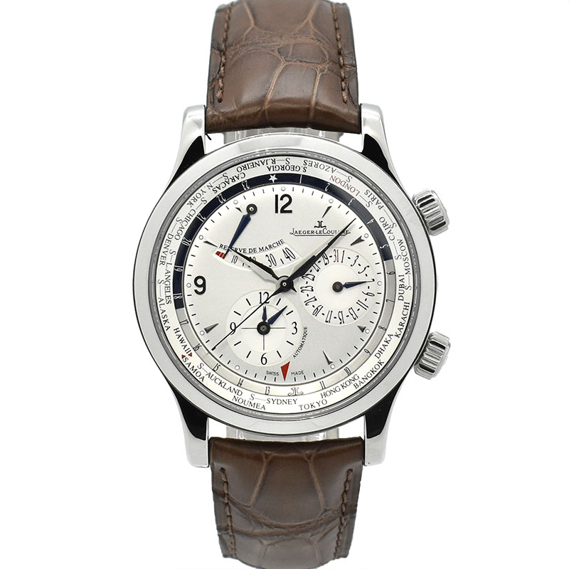 ジャガールクルト　Jaeger LeCoultre　マスタージオグラフィーク　Q1528420   シルバー　41mm　USED　中古