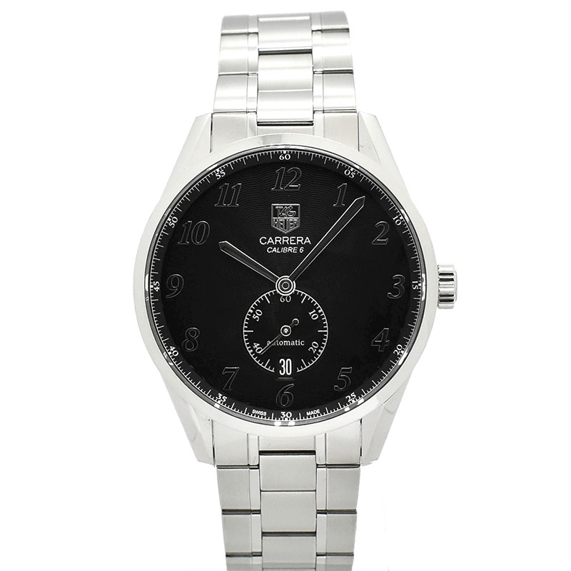 タグホイヤー　TAG HEUER　カレラ ヘリテージ キャリバー6　WAS2110.BA0732　ブラック　39mm　USED　中古