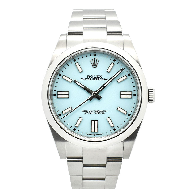 ロレックス　ROLEX　オイスターパーペチュアル 41　Ref.124300　ターコイズブルー　41mm　USED　中古
