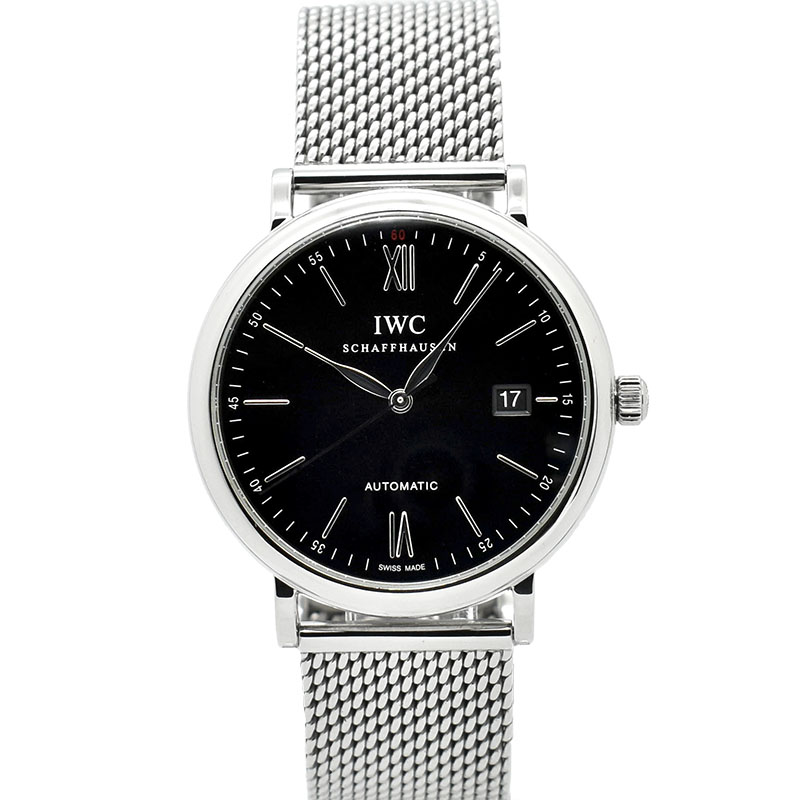 IWC　ポートフィノ　IW356506　SS　40mm　ブラック　USED　中古