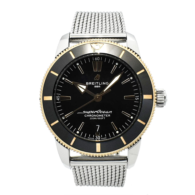 ブライトリング　BREITLING　スーパーオーシャンヘリテージ B20 オートマティック 44　UB2030121B1A1　SS/18KRG　ブラック　USED　中古