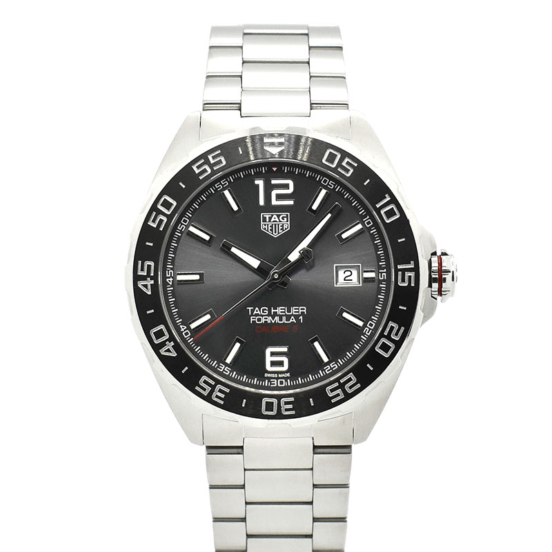 タグホイヤー　TAG HEUER　フォーミュラ1 キャリバー5　WAZ2011.BA0842　グレー　43mm　USED　中古